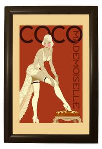 Plakát v černém rámu Piacenza Art Coco, 33,5 x 23,5 cm