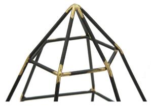 Černý svícen ze železa Mauro Ferretti Piramid