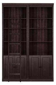 Hnědá knihovna z borovicového dřeva 148x223 cm Anita – Støraa