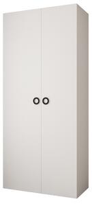 Šatní skříň 110 cm Carmela 40-1 (bílá + černá)
