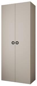 Šatní skříň 100 cm Carmela 40-1 (kašmír + černá)
