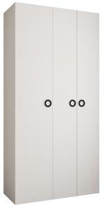 Šatní skříň 120 cm Carmela 40-1 (bílá + černá)