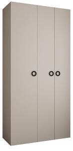 Šatní skříň 120 cm Carmela 40-1 (kašmír + černá)