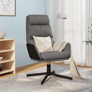 Relaxační křeslo světle šedé textil 341148