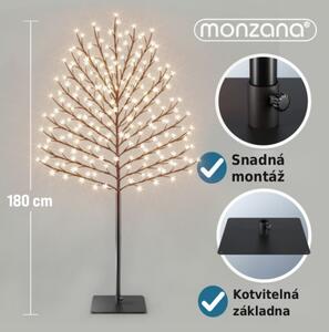 LED světelný strom třešňový květ 180 cm – teplá bílá