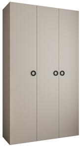 Šatní skříň 140 cm Carmela 40-1 (kašmír + černá)