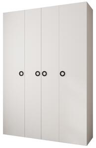 Šatní skříň 170 cm Carmela 40-1 (bílá + černá)