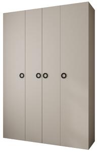 Šatní skříň 170 cm Carmela 40-1 (kašmír + černá)