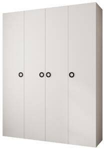 Šatní skříň 190 cm Carmela 40-1 (bílá + černá)