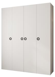 Šatní skříň 200 cm Carmela 40-1 (bílá + černá)