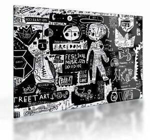 Skleněný obraz - Graffiti (70x50 cm)