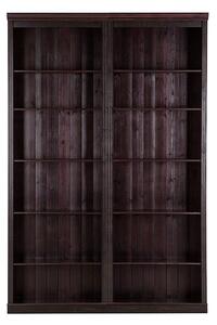 Hnědá knihovna z borovicového dřeva 148x223 cm Anita – Støraa