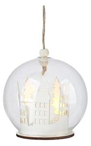Bílá světelná dekorace s vánočním motivem ø 9 cm Myren – Markslöjd