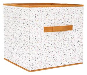 Home Deco Kids Látkový úložný box terrazo oranžový 30x30x30 cm