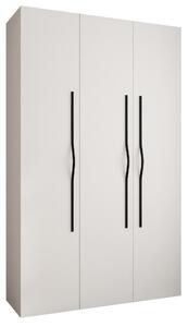 Šatní skříň 150 cm Carmela 40-2 (bílá + černá)