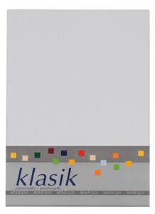 Bavlněné prostěradlo KLASIK světle šedá 260 x 270 cm