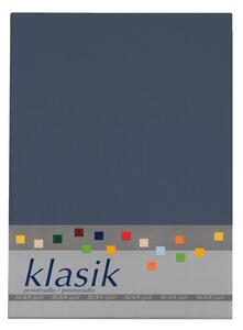 Bavlněné prostěradlo KLASIK šedomodrá 260 x 270 cm