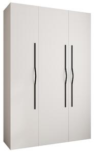 Šatní skříň 160 cm Carmela 40-2 (bílá + černá)