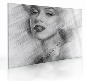 Skleněný obraz - Portrén Merilyn Monroe (70x50 cm)