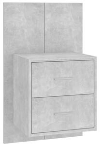 Nástěnný noční stolek betonově šedý