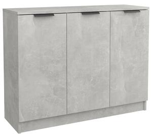 Příborník betonově šedý 90,5 x 30 x 70 cm kompozitní dřevo