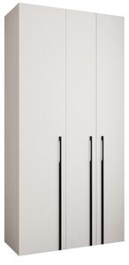 Šatní skříň 120 cm Carmela 40-3 (bílá + černá)