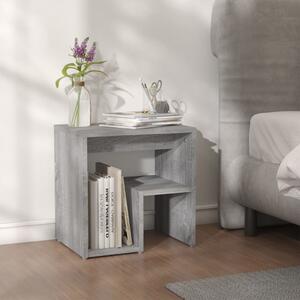 Noční stolek šedý sonoma 40 x 30 x 40 cm kompozitní dřevo