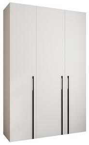 Šatní skříň 160 cm Carmela 40-3 (bílá + černá)