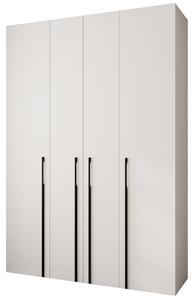 Šatní skříň 170 cm Carmela 40-3 (bílá + černá)