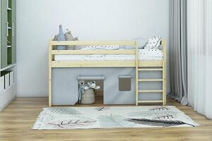 Dětská zvýšená postel Portos, Bílá, 80x180 cm