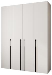 Šatní skříň 190 cm Carmela 50-3 (bílá + černá)