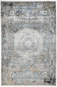VINTAGE KOBEREC, 133/190 cm modrá, šedá Dieter Knoll - Vintage koberce