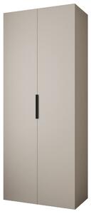 Šatní skříň 100 cm Carmela 40-4 (kašmír + černá)
