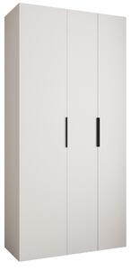 Šatní skříň 120 cm Carmela 40-4 (bílá + černá)