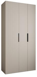 Šatní skříň 120 cm Carmela 40-4 (kašmír + černá)