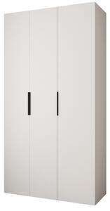 Šatní skříň 130 cm Carmela 40-4 (bílá + černá)