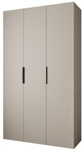 Šatní skříň 140 cm Carmela 40-4 (kašmír + černá)