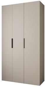 Šatní skříň 130 cm Carmela 40-4 (kašmír + černá)