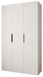 Šatní skříň 140 cm Carmela 40-4 (bílá + černá)