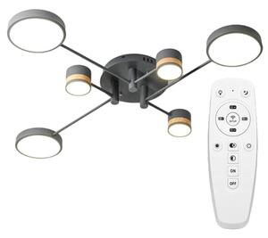 Toolight - LED stropní lampa 6-bodová APP210-3CPR, šedá-hnědá, OSW-08471