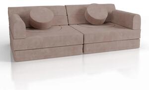 Juskys Dětská pohovka Kayo 150x75x50 cm - růžová