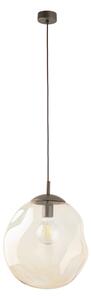 TK Lighting Hnědý závěsný lustr Lava 350mm pro žárovku E27 TK11324
