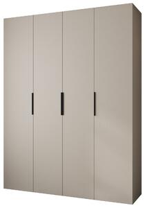 Šatní skříň 190 cm Carmela 40-4 (kašmír + černá)