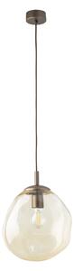 TK Lighting Hnědý závěsný lustr Lava 250mm pro žárovku E27 TK11326