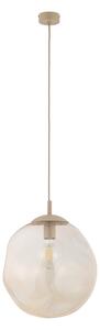TK Lighting Béžový závěsný lustr Lava 350mm pro žárovku E27 TK11325