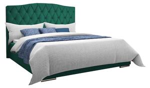 Čalouněná postel XENA 90x200 cm Odstín látky: Zelená (Fresh 30) - eTapik