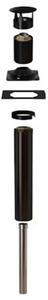 Narvi 15 Black Basic 6060 – komínová sada pro venkovní saunu Ø125/255 mm