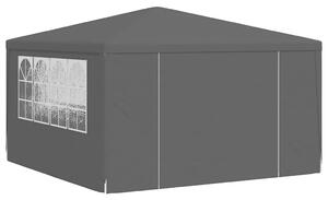 Profesionální party stan s bočnicemi 4x4 m antracitový 90 g/m²