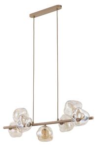 TK Lighting Béžový závěsný lustr Lava pro žárovku 7x G9 TK11109