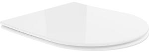 Mexen deska pomalu klesající slim, duroplast, bílá lesklá - 39040100
